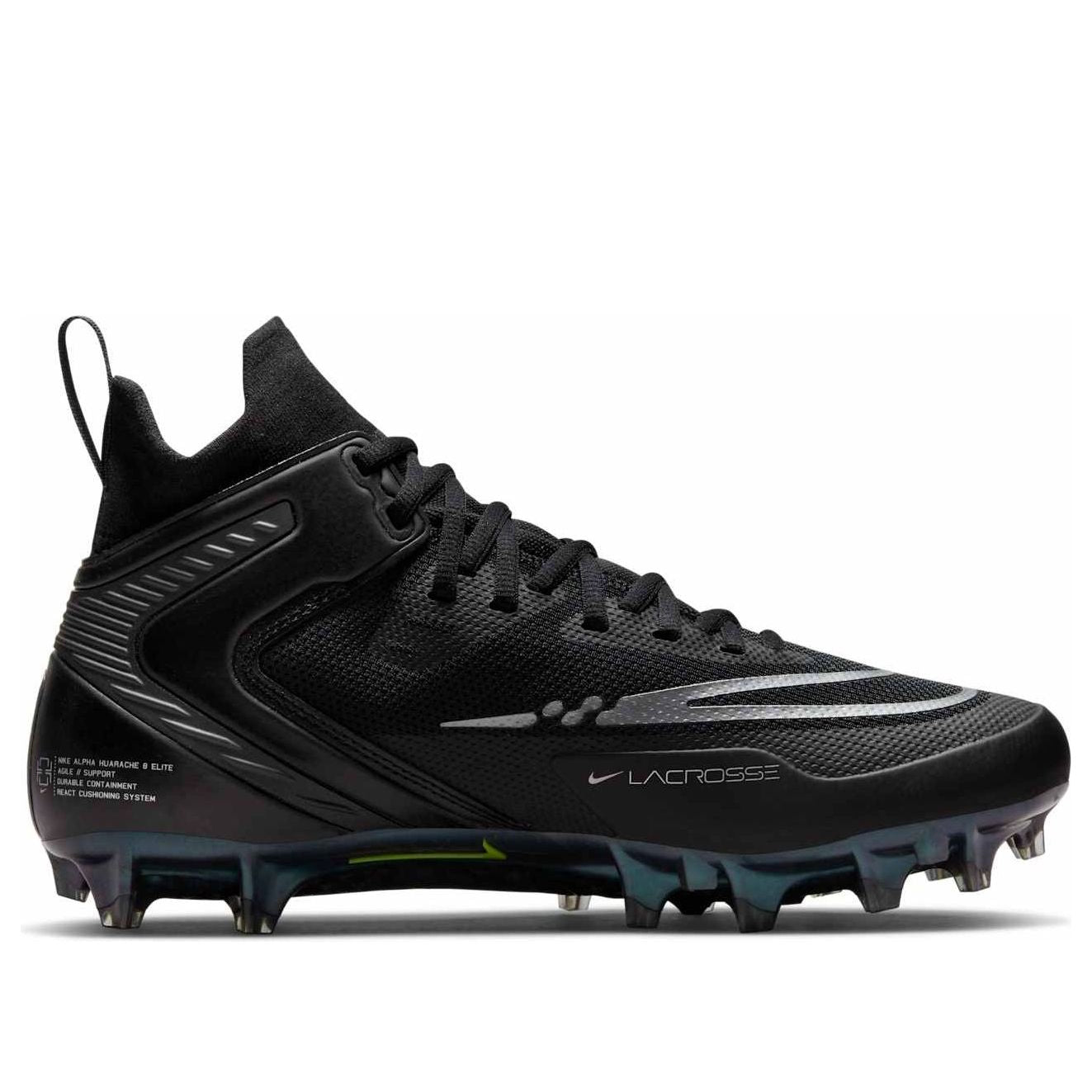 Nike Alpha Huarache 8 Elite 'Black Metallic Silver' CW4440-005