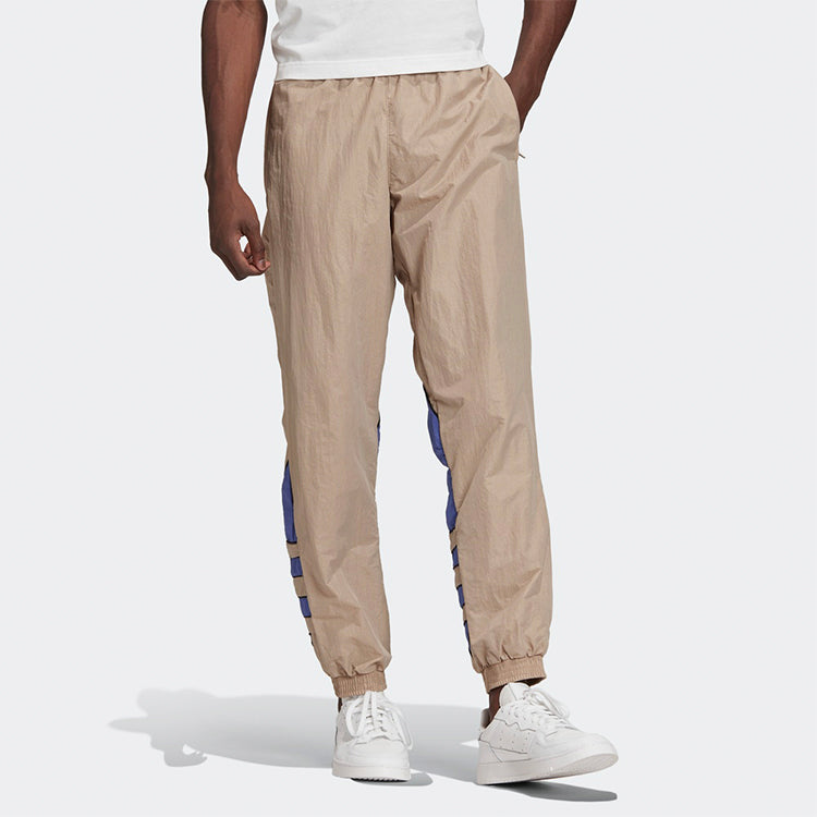 adidas Big Trefoil Colorblock Woven Track Pants - Brown GE0816