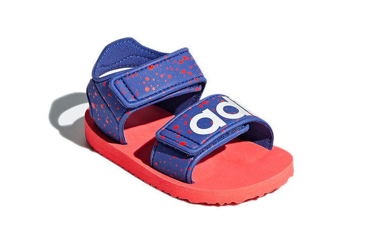 (TD) adidas originals Beach Sandal Cozy Casual Blue Red Sandals 'Blue Red' B22476