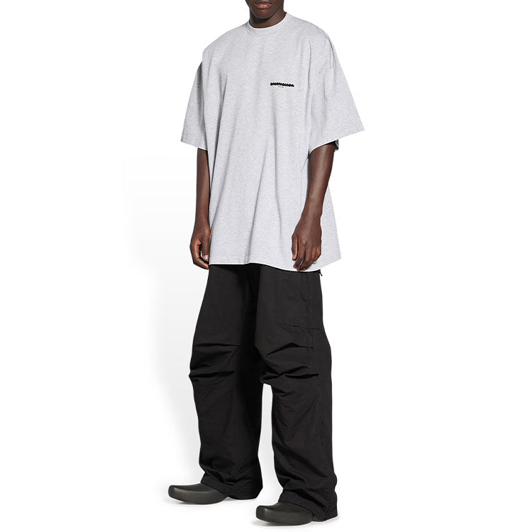 Balenciaga Strike 1917 Oversized T-shirt 'Light Grey' 694576TMVJ61023