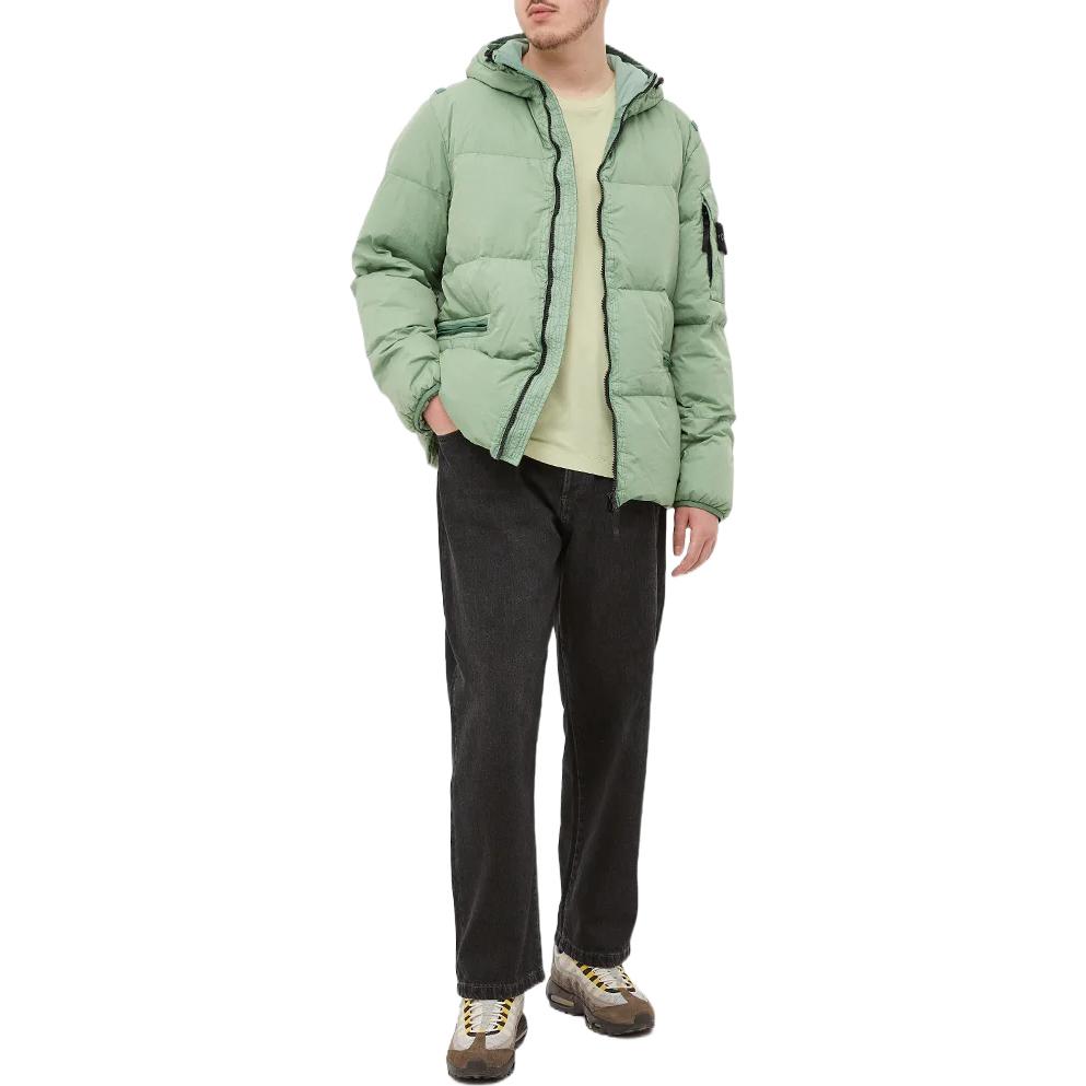 STONE ISLAND Crinkle Reps Down Jacket 'Sage' 771540223-V0055