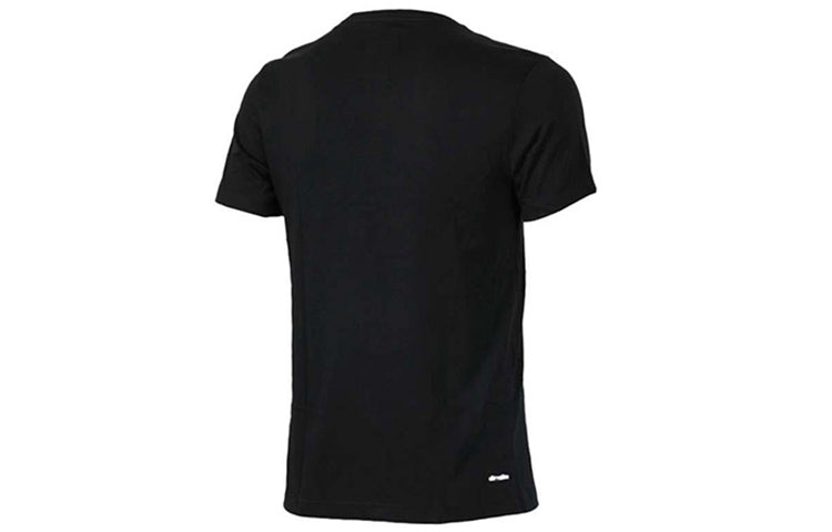 adidas D2M Tee Logo Printing Casual Sports Black BK0937