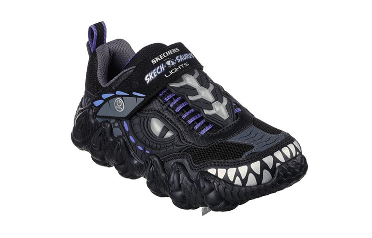 (GS) Skechers Aurus Lights Dino-tracker 'Black' 400112L-BKCC