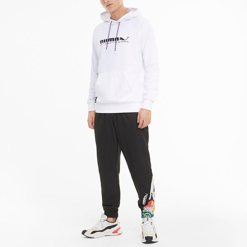 PUMA International Graphic Hoodie 'White Grey' 531329-02