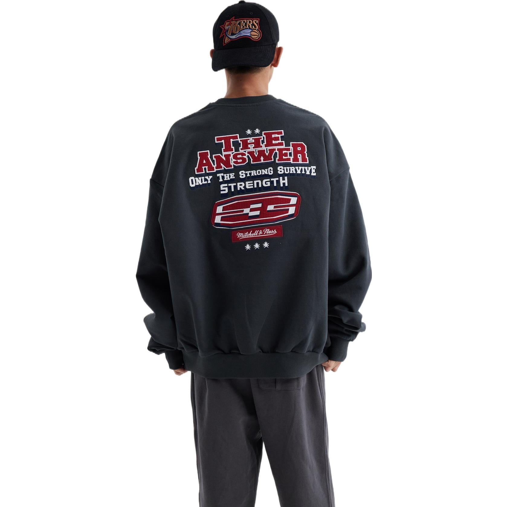 Mitchell & Ness x NBA Philadelphia 76ers THE ANSWER Sweatshirt 'Dark Grey' MNJYFWF22001-CARBON-GARY