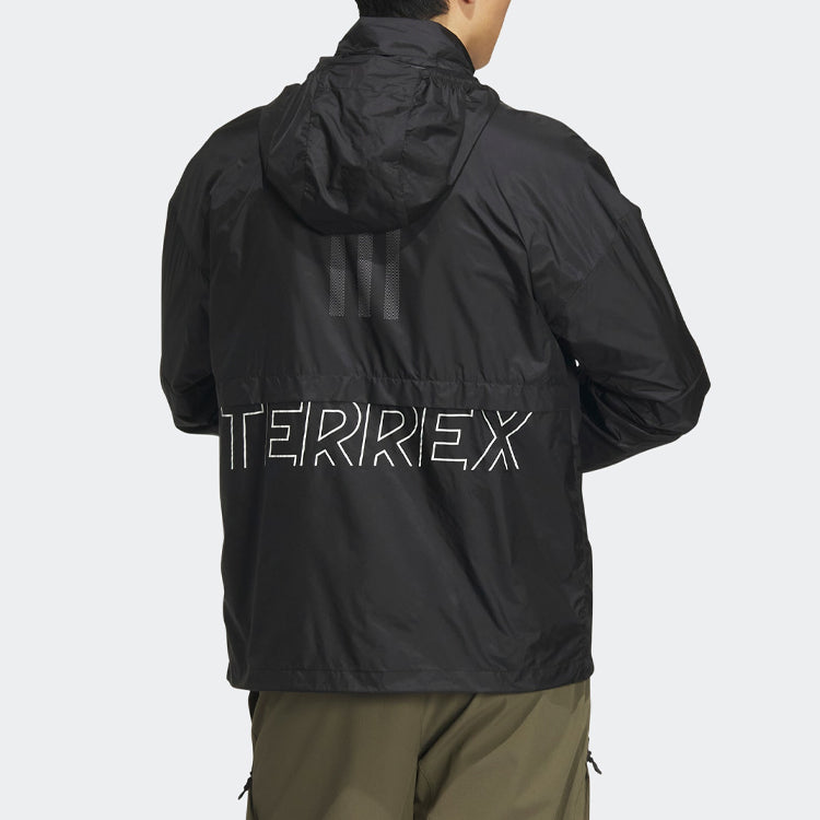 adidas Terrex Jackets Asia Sizing 'Black' HY4703