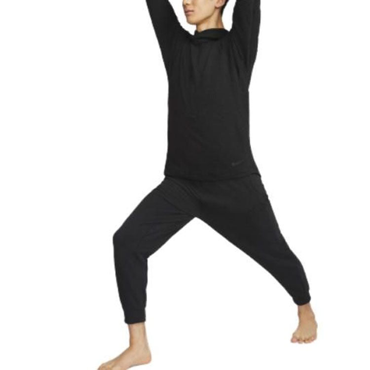 Nike YOGA DRI-FIT Long-Sleeves T-shirt 'Black' DV9876-010
