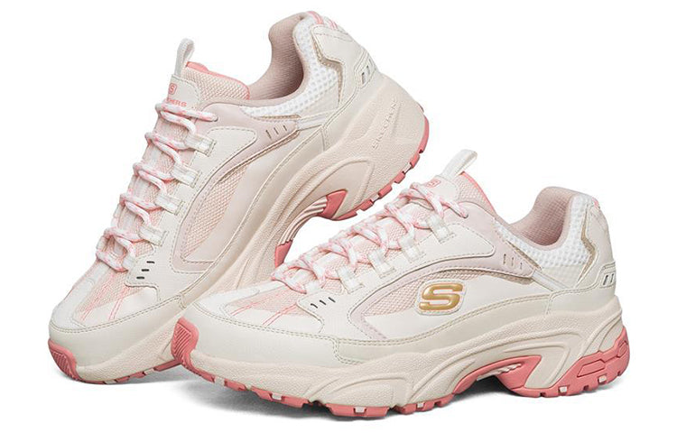 (WMNS) Skechers Stamina 'White Pink' 149017-OFPK