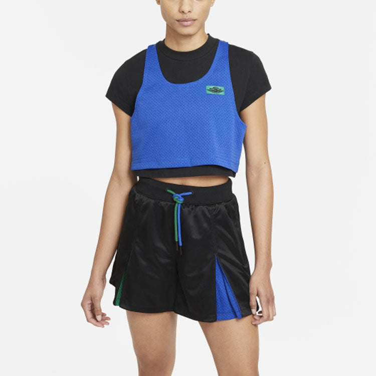 (WMNS) Nike AS W J SRT SP LAYERED Top Black DC2440-010