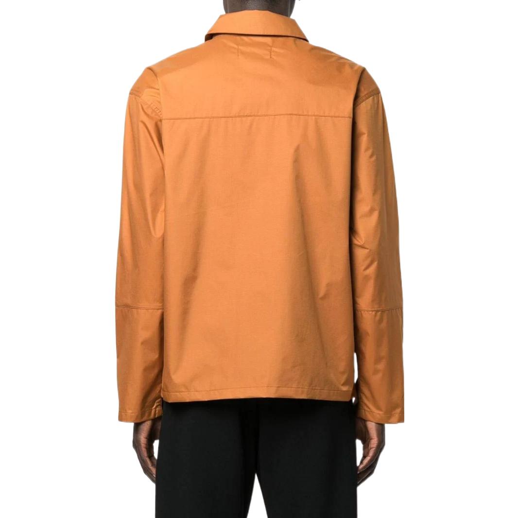 Men's Air Jordan Logo Printing Zipper Lapel Long Sleeves Jacket Orange DJ0242-241