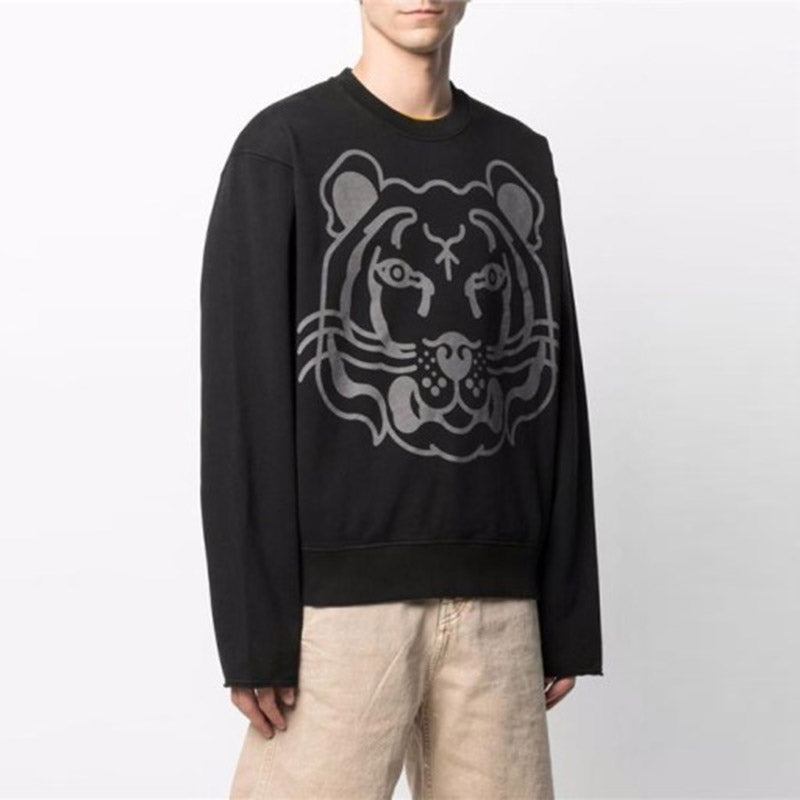 Men's KENZO SS21 Printing Round Neck Sports Black FB55SW0174MY-99