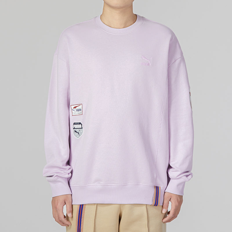 PUMA Team Badge Crew Sweater 'Purple' 677379-17