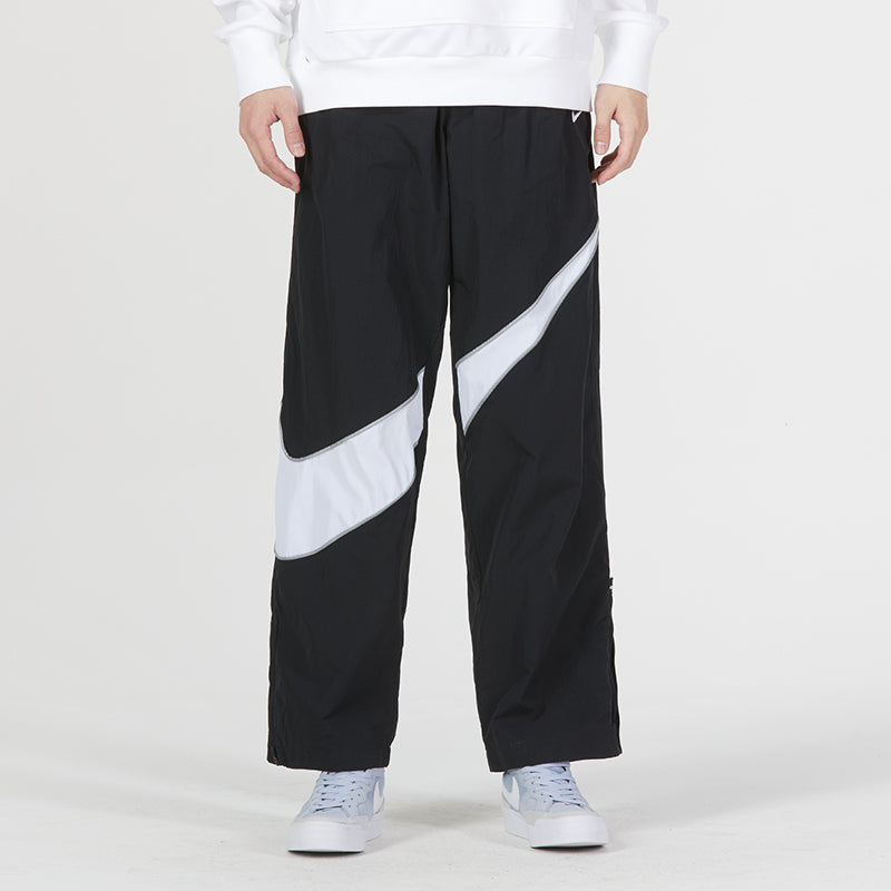 Nike Sportswear Big Swoosh Woven Pants 'Black White' DX0595-010