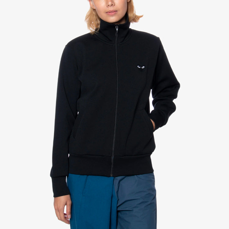 (WMNS) COMME des GARCONS PLAY Zip Sweatshirt With Big Black Heart 'Black' AZ-T255-051-1