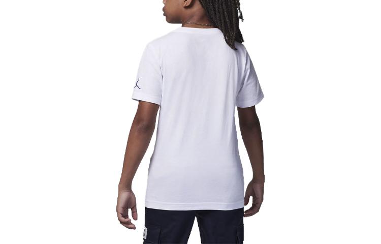 (GS) Air Jordan Cutout T-Shirt 'White' 95C840-001