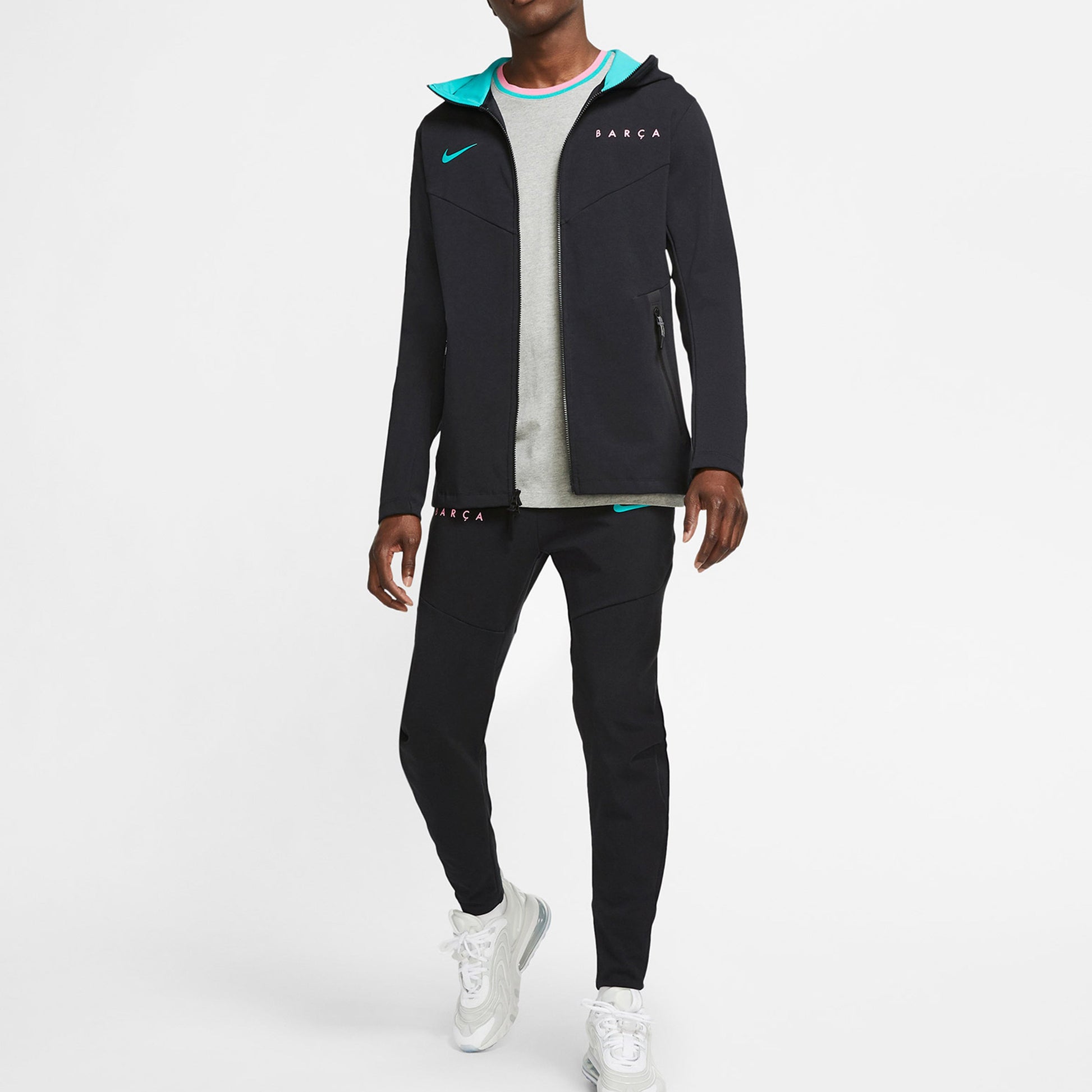 Nike FC Barcelona Full-length zipper Jacket 'Black' CK8587-010