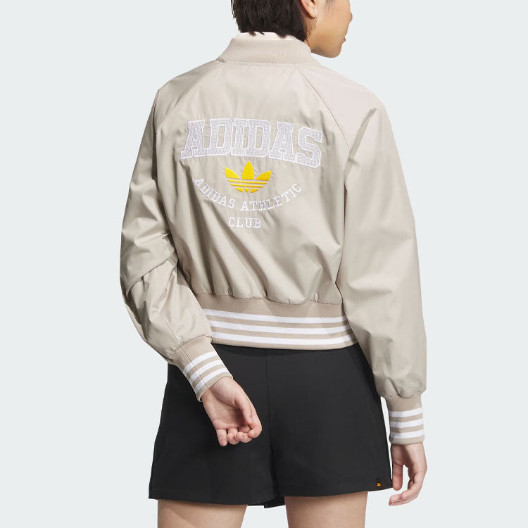 (WMNS) adidas Originals Collegiate Bomber Jackets 'Beige' IU4770