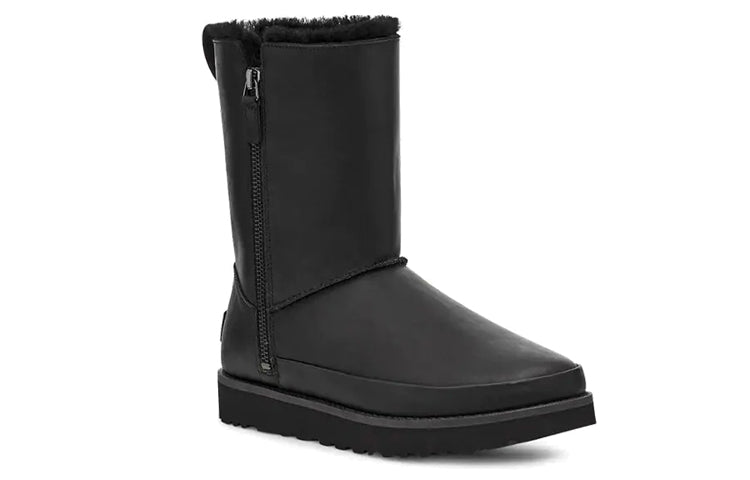 (WMNS) UGG Classic Zip Snow Boots Black 1116105-BLK