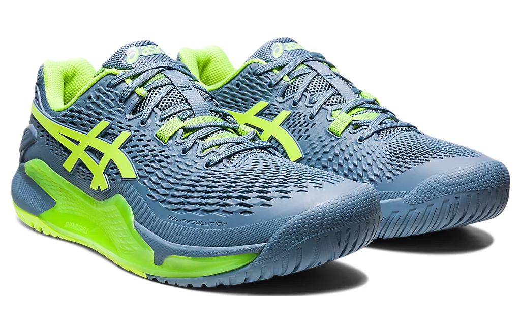 ASICS Gel Resolution 9 'Steel Blue Hazard Green' 1041A330-400