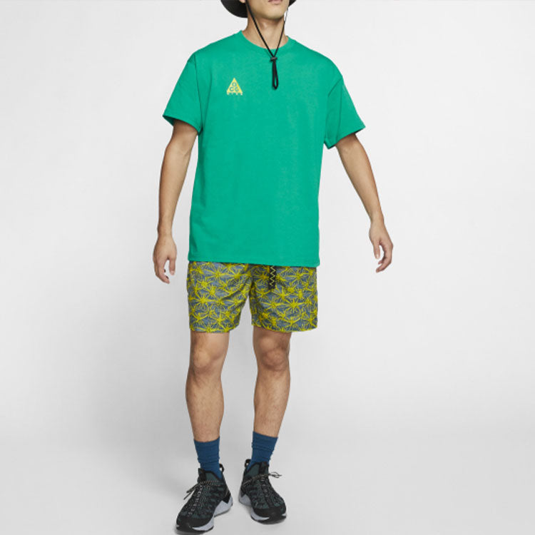 Nike ACG Small Logo Casual Short Sleeve Green BQ7343-370