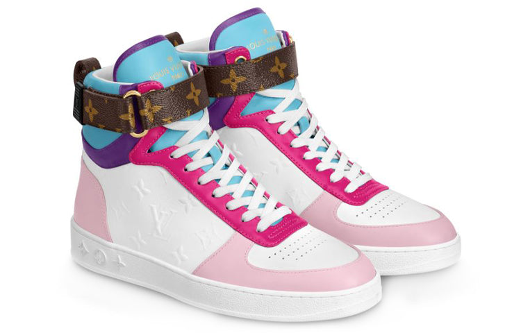 (WMNS) LOUIS VUITTON LV Boombox High-top Sport Shoes Pink/White 1A87QX