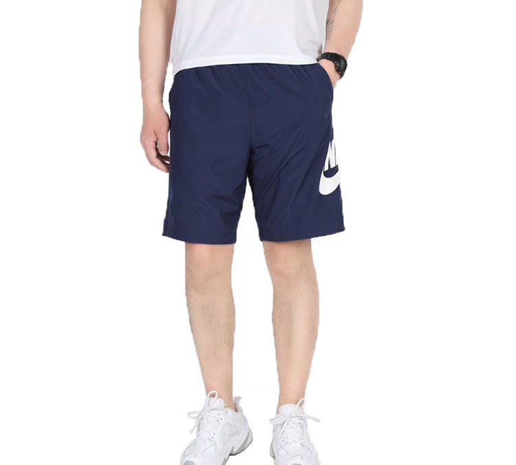 Nike Ce Short Woven Hybrid Large Logo Sports Training Shorts Navy Blue CJ4441-410