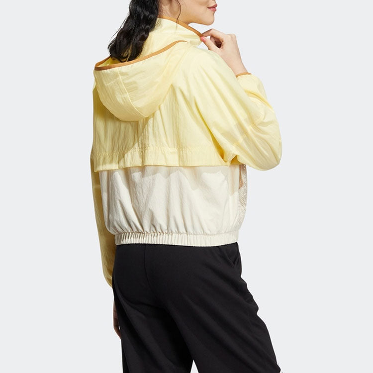 (WMNS) adidas Neo Util Windbreaker Jackets 'Yellow' HN2329