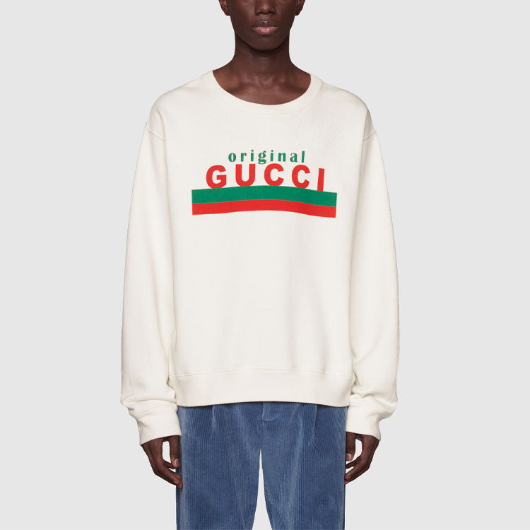Gucci Original Print Crew Sweat 'Ivory' 626990-XJCOR-9192