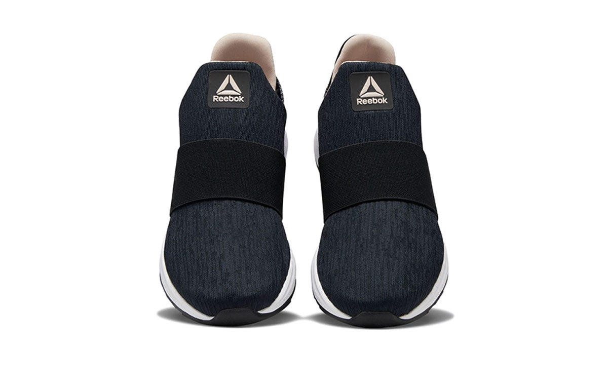 (WMNS) Reebok EVER ROAD DMX SLIP ON 'Black Gray' DV5337