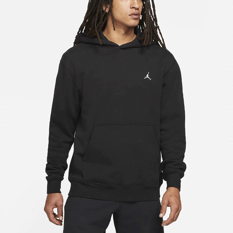 Air Jordan Embroidered Logo Sports Fleece Hoodie 'Black' DA9818-010