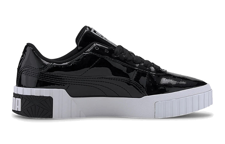 (GS) PUMA Cali Patent Casual Board Shoes Black/White 372528-02