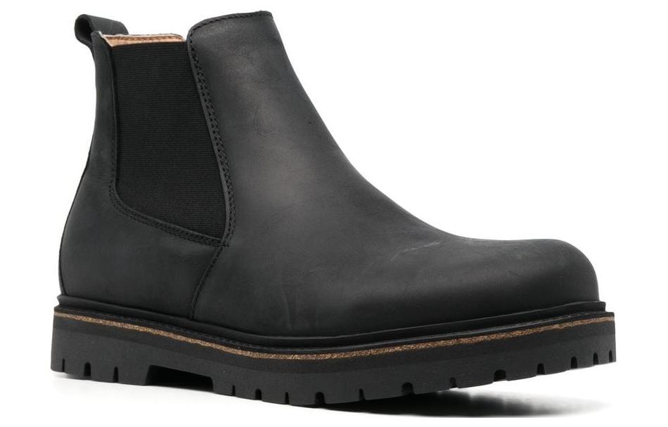 Birkenstock Stalon Natural Leather Nubuck 'Black' 1017317