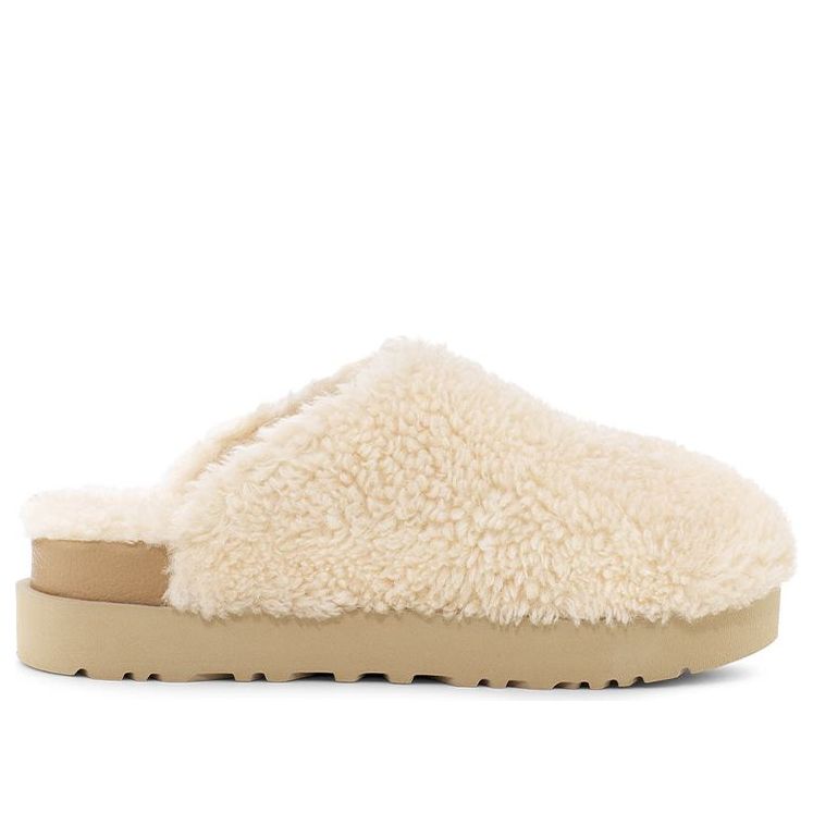 (WMNS) UGG Fuzz Sugar Slide 'Natural' 1121634-NAT