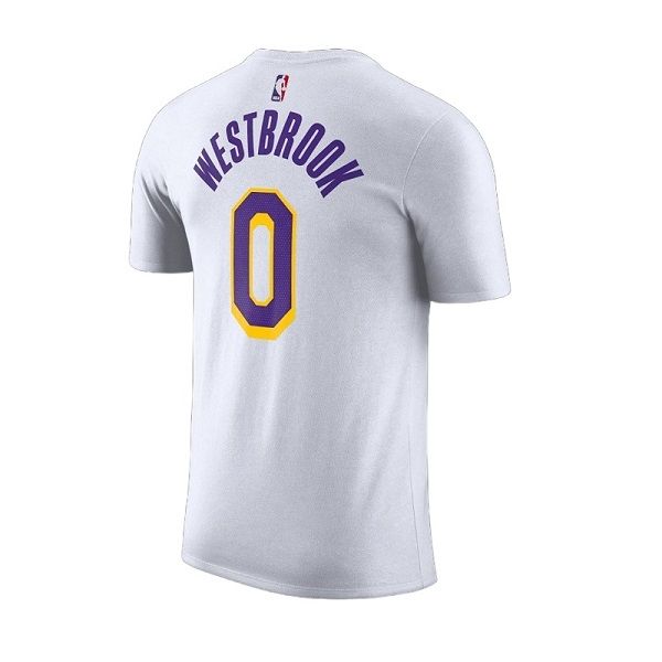 Nike  Nba Los Angeles Lakers Association Edition T-shirt 'Russell Westbrook 0' BQ1540-101
