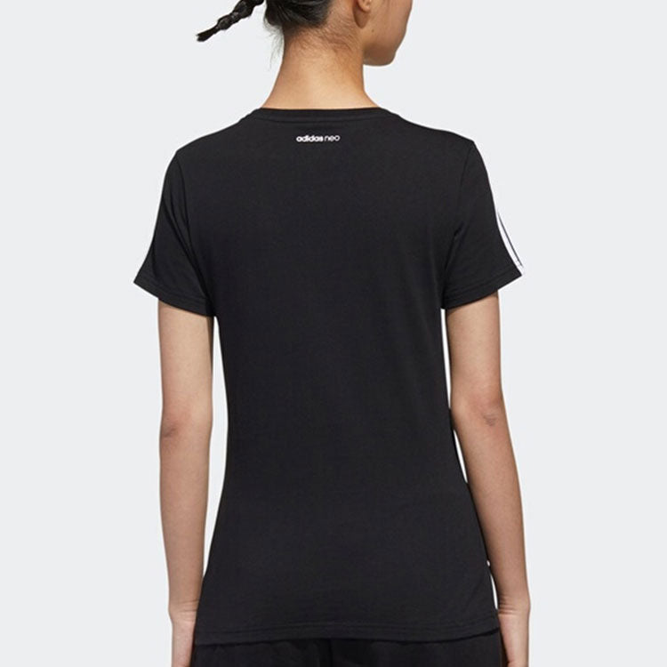 (WMNS) adidas neo Graphic T-shirt 'Black' GK1567