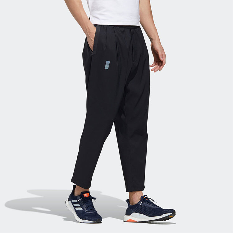 Men's adidas Wj Pnt Wv Logo Sports Pants/Trousers/Joggers Black FM9347