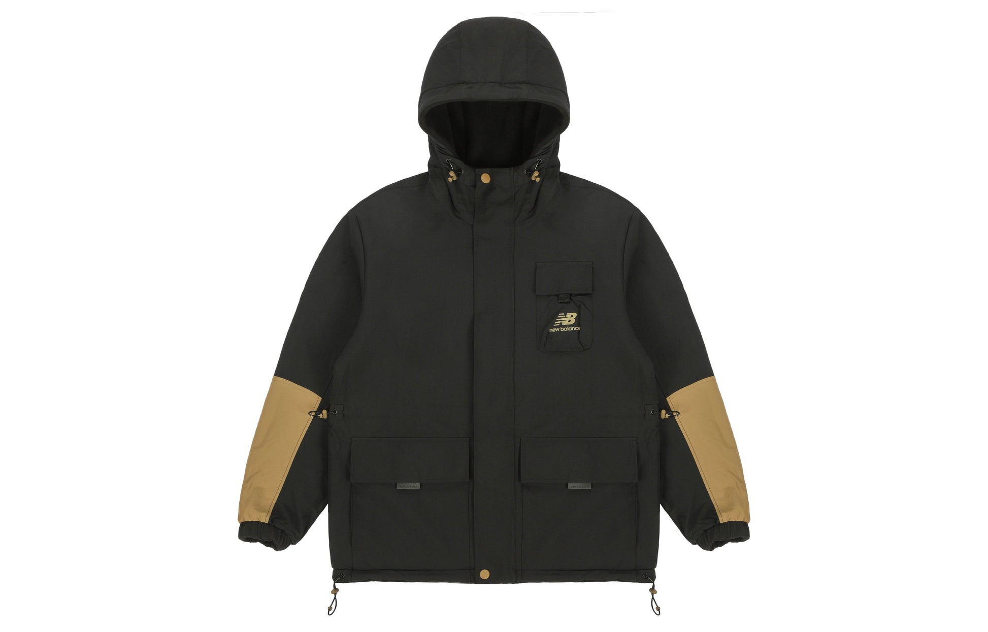 New Balance hooded Casual Jacket Couple Style Black AMJ13383-BK