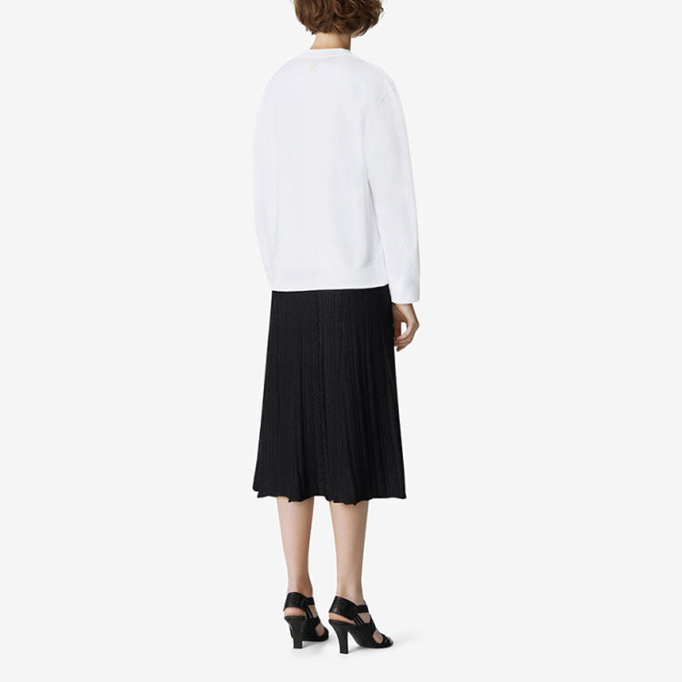 KENZO SS21 520 Series Round Neck Printing Pattern Long Sleeves White FB52SW8954ML-01