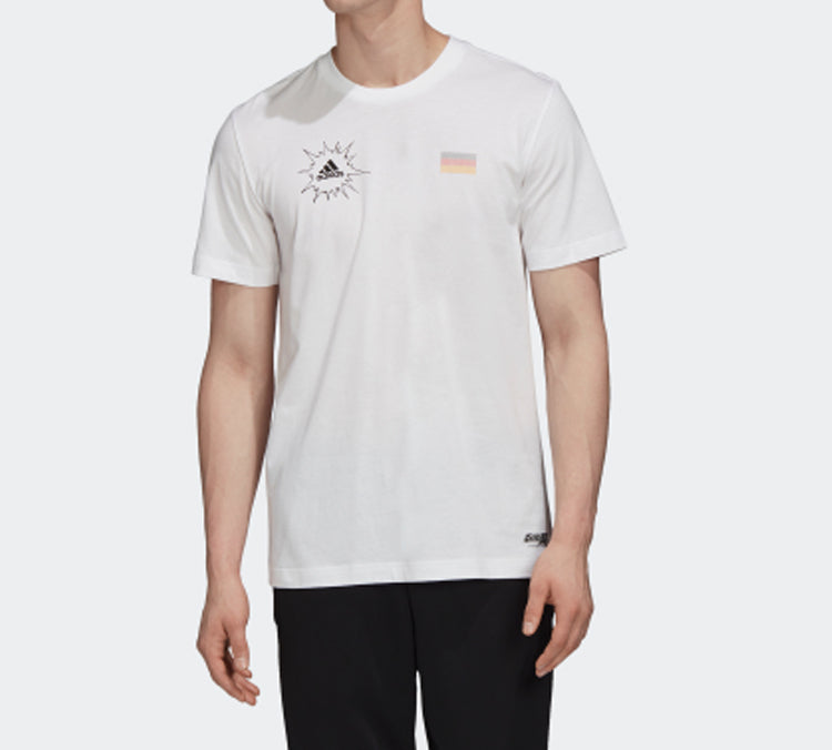 adidas Tsubasa Germany Soccer/Football Short Sleeve White FQ7638