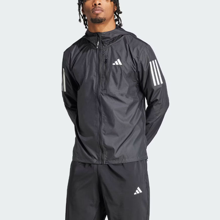 adidas Own the Run Jacket Asia Sizing 'Black' IN1483