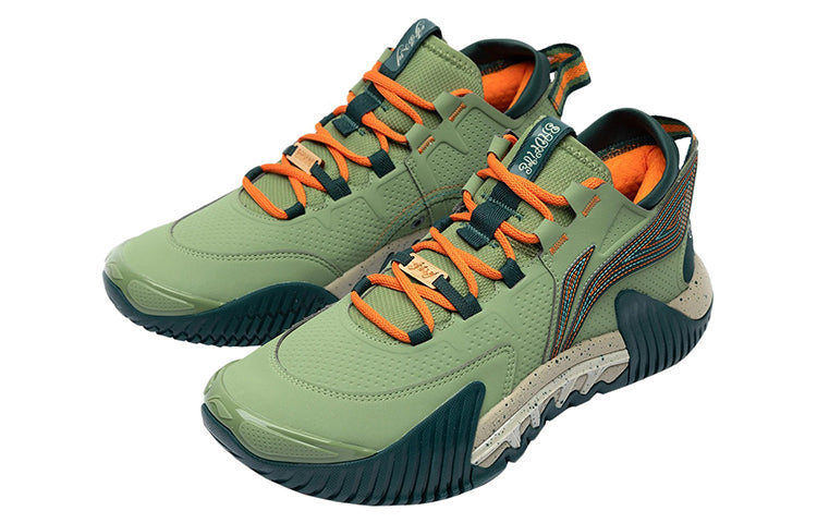 Li-Ning 2 Low Shock Absorption Low Tops Green ABFR005-12