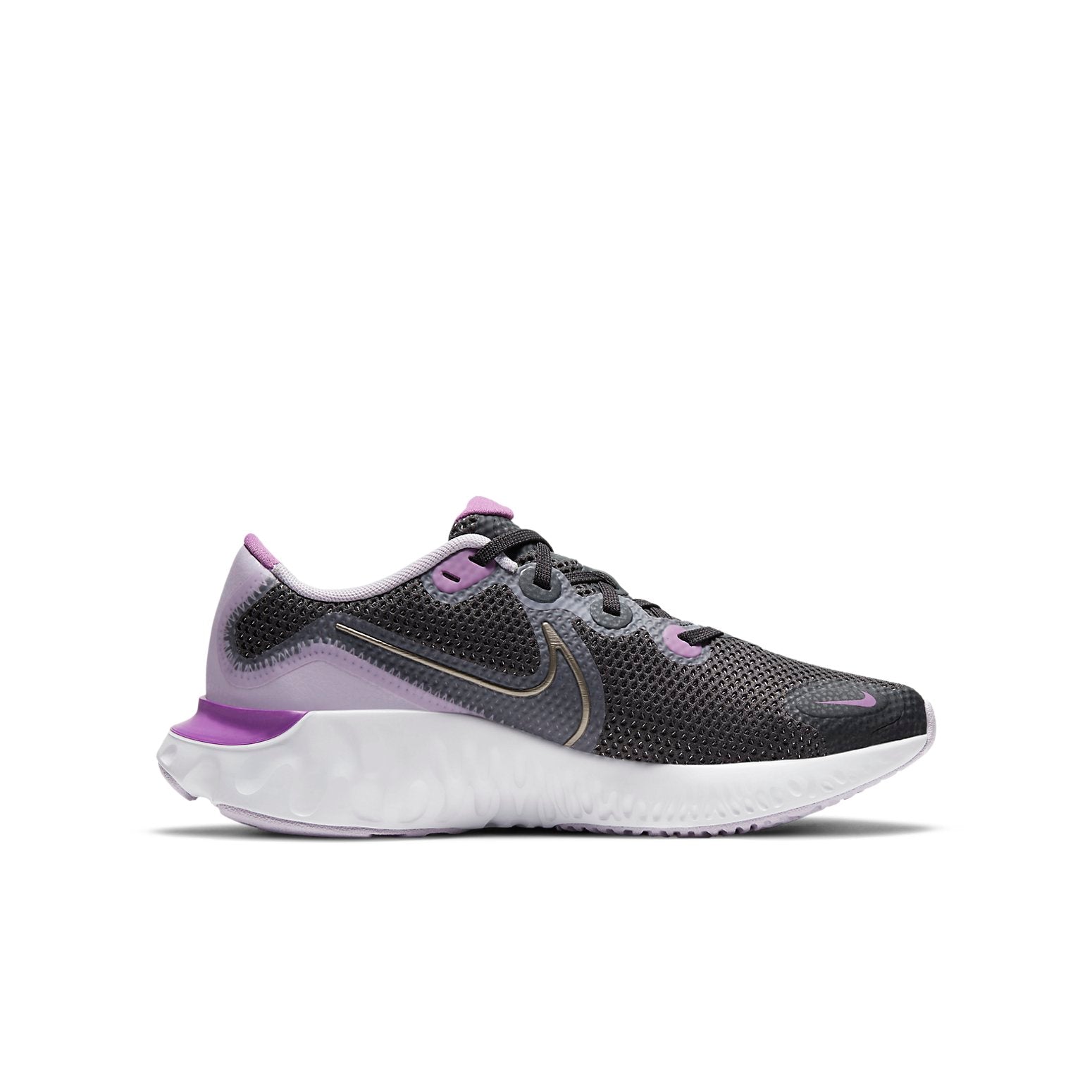 (GS) Nike Renew Run 'Black White Purple' CT1430-008