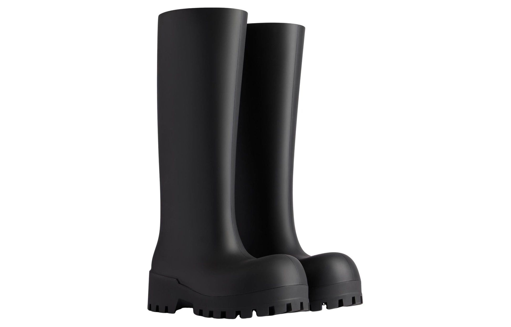 (WMNS) Balenciaga Bulldozer Rainboots 'Black Rubber' 775969W1SA11000