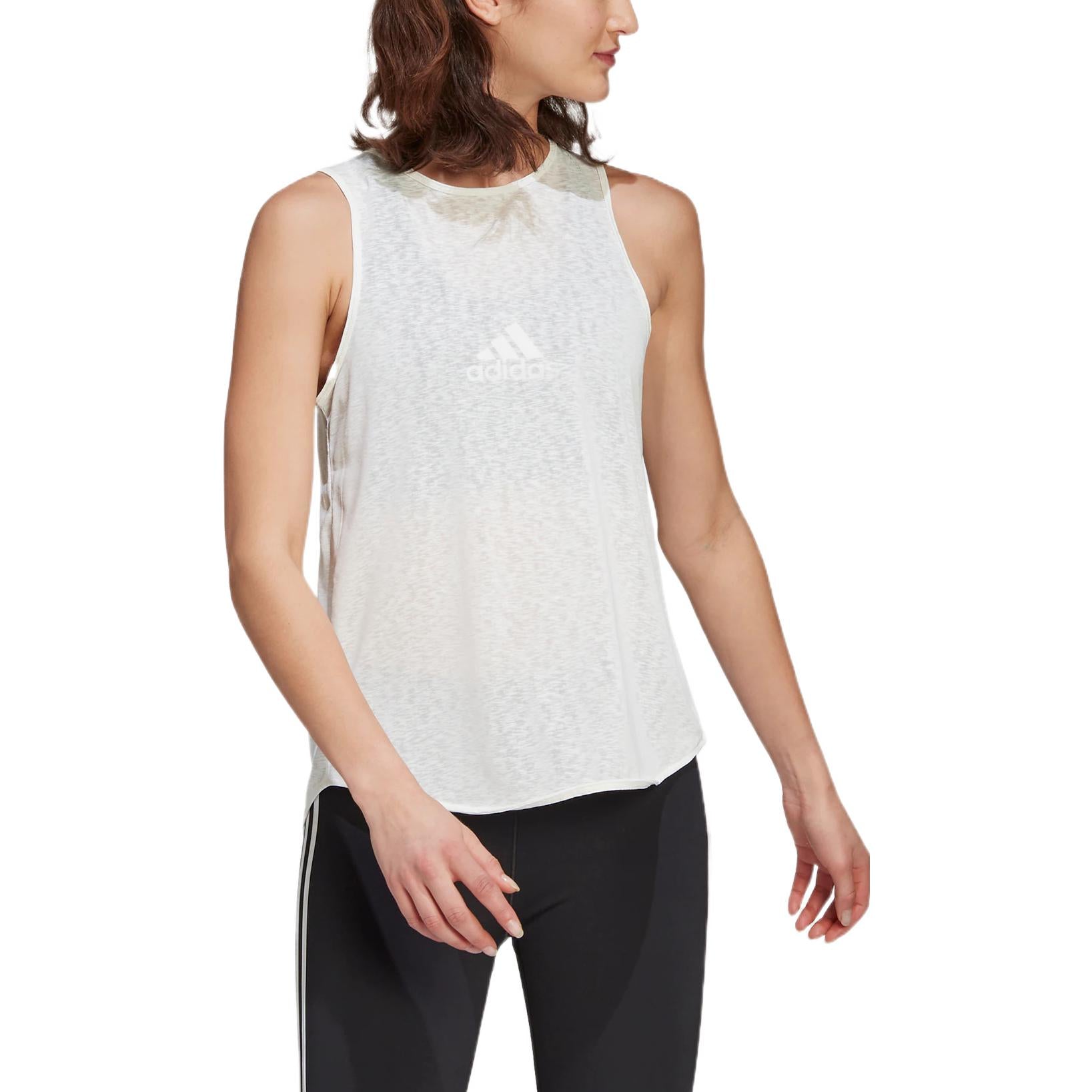 (WMNS) adidas Studio Reversible Slit Tank Top Asia Sizing 'White' HG6360