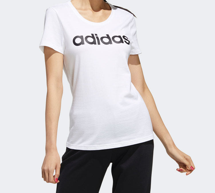 (WMNS) adidas neo W Esntl Lg T 1 Casual Sports Short Sleeve White FP7873
