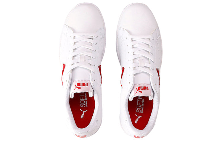 PUMA Smash Cat L White/Red 362945-01
