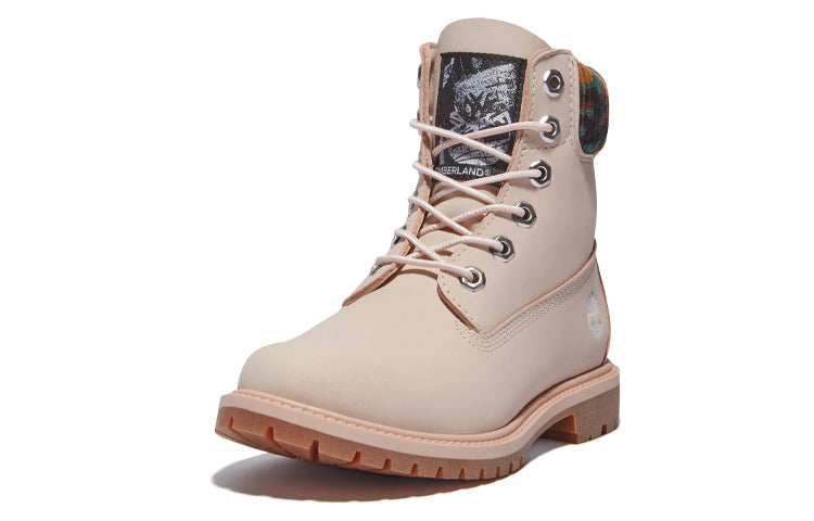 (WMNS) Timberland Heritage 6 Inch Waterproof Boots 'Pale Pink Nubuck with Camo' A2M8P662