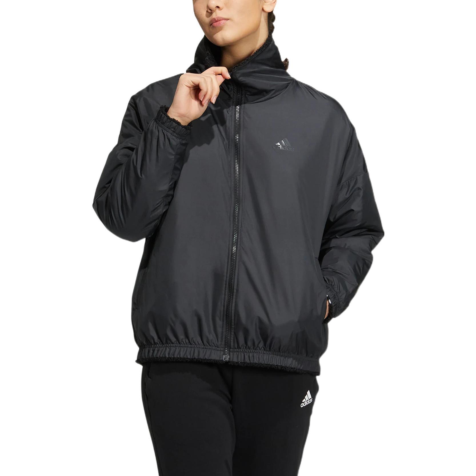 (WMNS) adidas Metrevboa Jacket Asia Sizing 'Black' HM7114