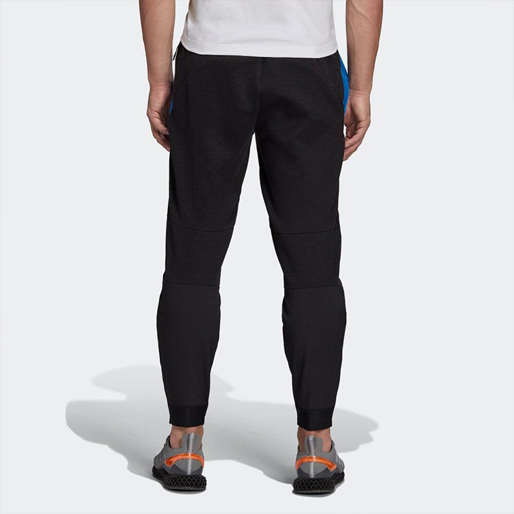 adidas Colorblock Straight Casual Sports Pants Japanese Version Men's Black HG5863