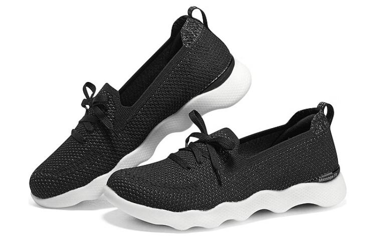 (WMNS) Skechers Massage Fit Lite 'Black' 137970-BKW